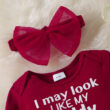 Baby Funny Saying Letter Print Dress