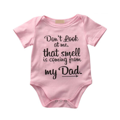 Funny Saying That Smell is Coming From Dad Onesie Short Sleeve