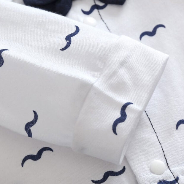 Baby Boy's Gentlemen Bow Tie Jumpsuit Long Sleeve Graphics Printed - Image 5