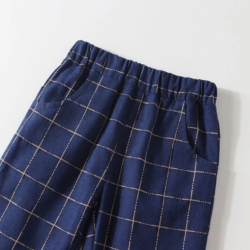 Baby Check Pattern Suit with Vest