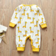 Baby Giraffe Print Sleepwear Jumpsuit