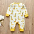 Baby Giraffe Print Sleepwear Jumpsuit