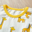Baby Giraffe Print Sleepwear Jumpsuit