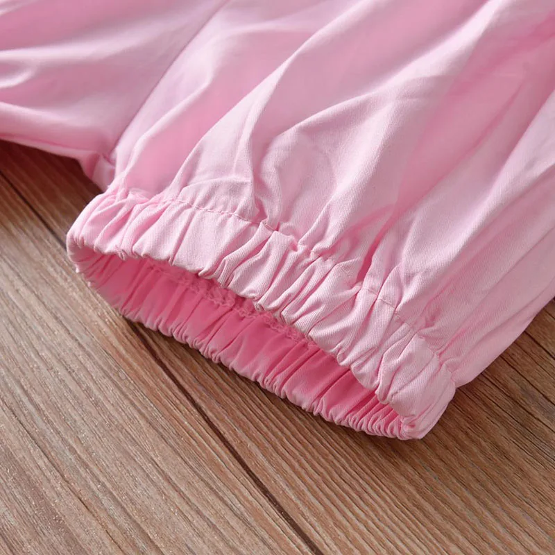 Baby Girl Floral Button Shirt Short Sleeve, Suspender Shorts Ribbon Bow Knot 2 pcs Outfit - Image 10