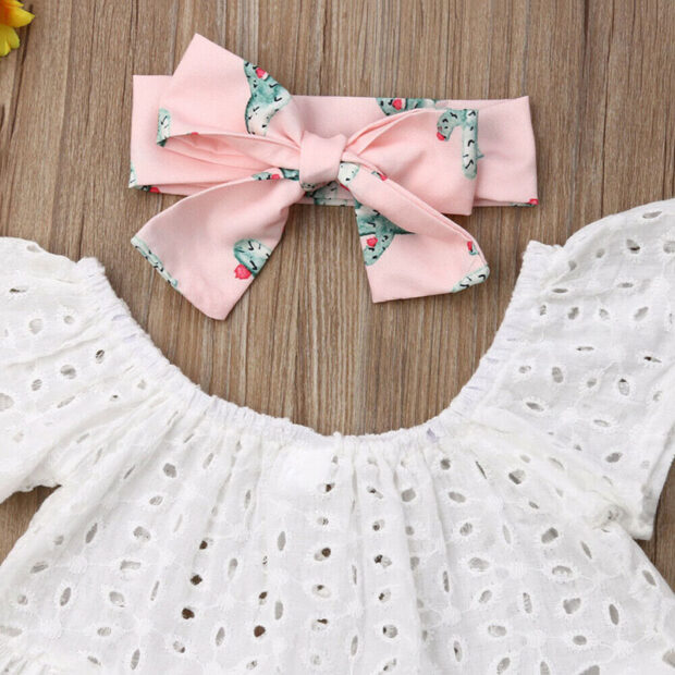 Baby Girl Ruffle Blouse & Shorts Set