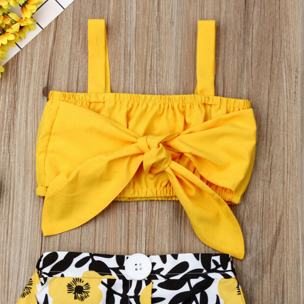 Baby Ribbon Crop Top & Skirt