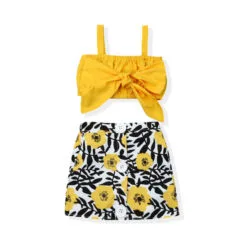 Baby Ribbon Crop Top & Skirt