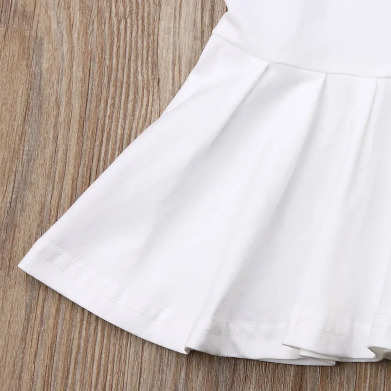 Baby Girl Wink Emoji Skater Dress Ruffled Sailor Collar - Image 6