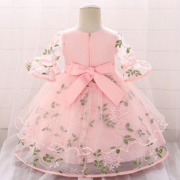 Baby Wedding Floral Applique Ballgown