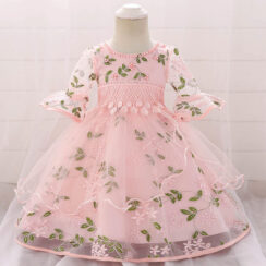 Baby Wedding Floral Applique Ballgown