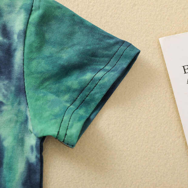 Gradient Color Shirt & Shorts Short Sleeve - Image 3