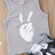 Baby Peace Sign Tank Top & Camouflage Shorts