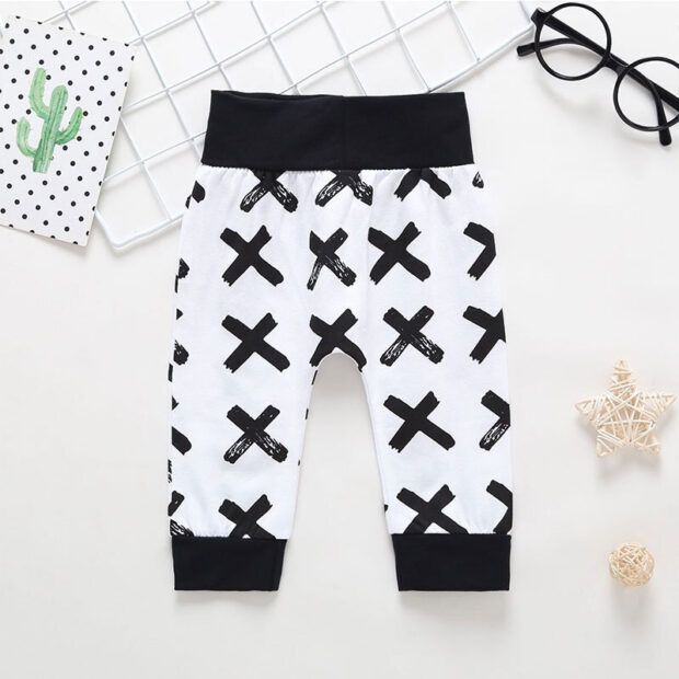 Funny Print Handsome Just Like Dad Pajamas Short Sleeve with Onesie, Pants, Beanie Hat - Image 4