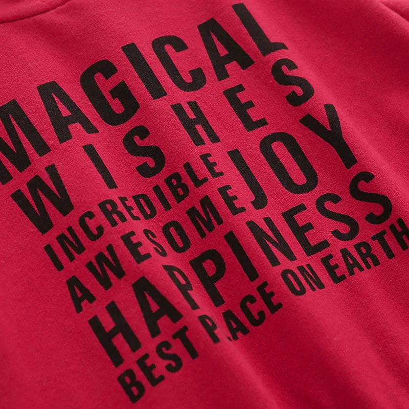 Baby Happiness Phrase Hoodie & Applique Patch Jeans Long Sleeve 2 pcs Set - Image 5