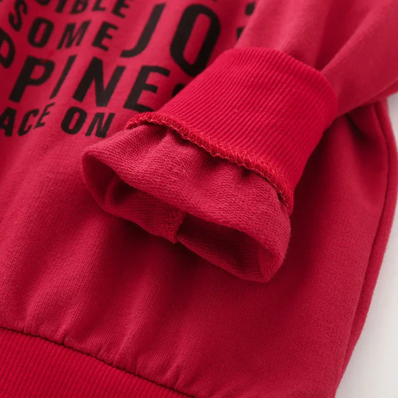 Baby Happiness Phrase Hoodie & Applique Patch Jeans Long Sleeve 2 pcs Set - Image 6