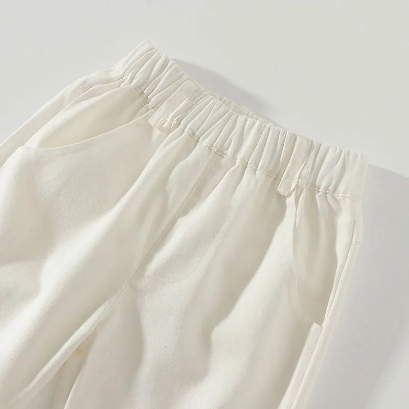 Baby Hearts Pattern Button Shirt Long Sleeve, Elastic Pants 2 pcs Outfit - Image 7