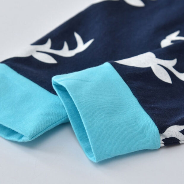 Hello World Newborn Sweater Reindeer Print Sweatpants with Beanie Hat - Image 5