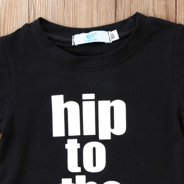 Hip Hop Print Shirt & Ripped Denim Jeans Long Sleeve - Image 3