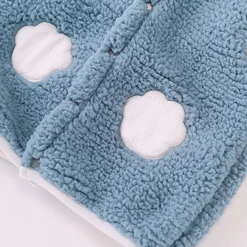 Cartoon Animal Ears Hooded Fleece Vest Jacket Sleeveless - Image 4