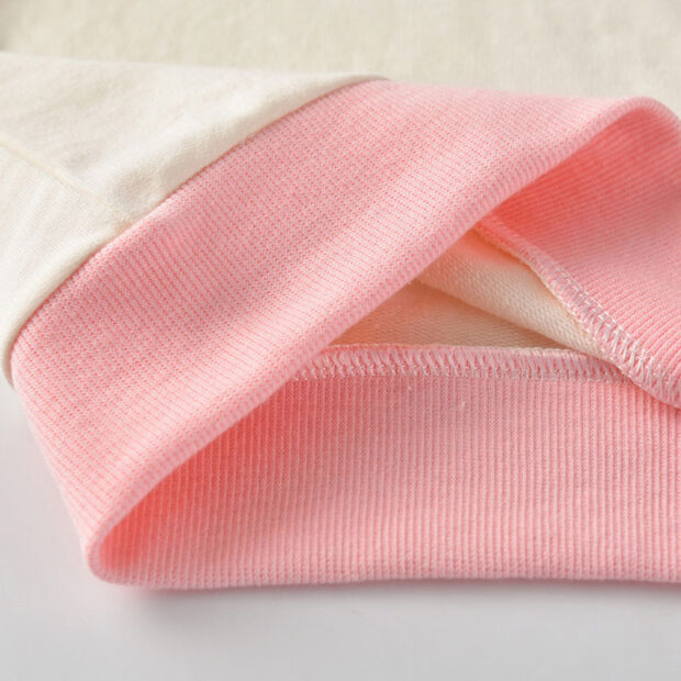 Long Sleeves Hoodie Striped Trousers with Ribbon Headband - Image 3