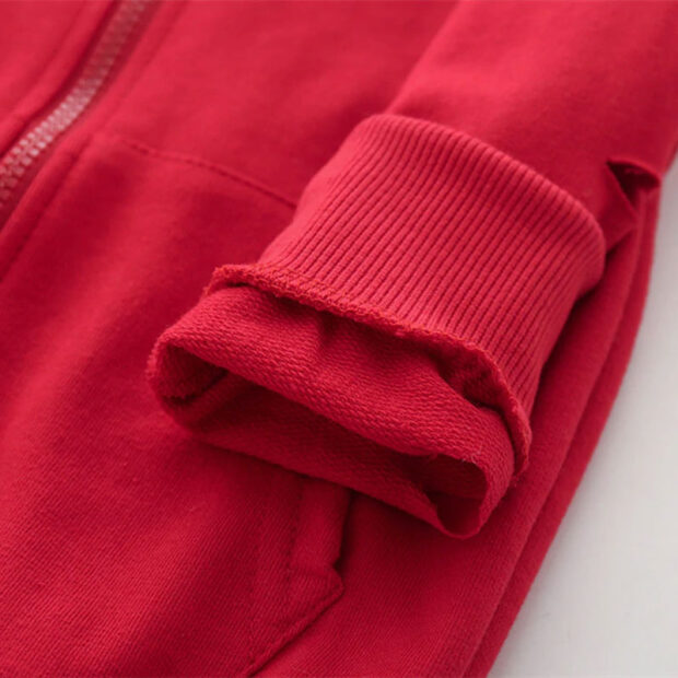 Baby Hoodie Zipper Jacket Outerwear Ripped Long Sleeve - Image 8