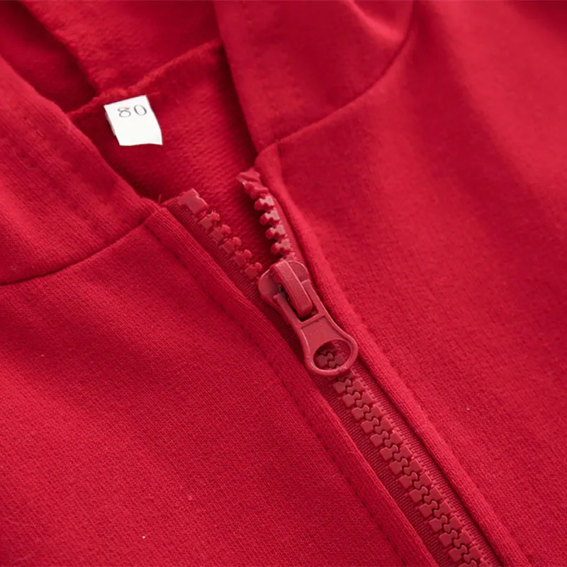 Baby Hoodie Zipper Jacket Outerwear Ripped Long Sleeve - Image 4