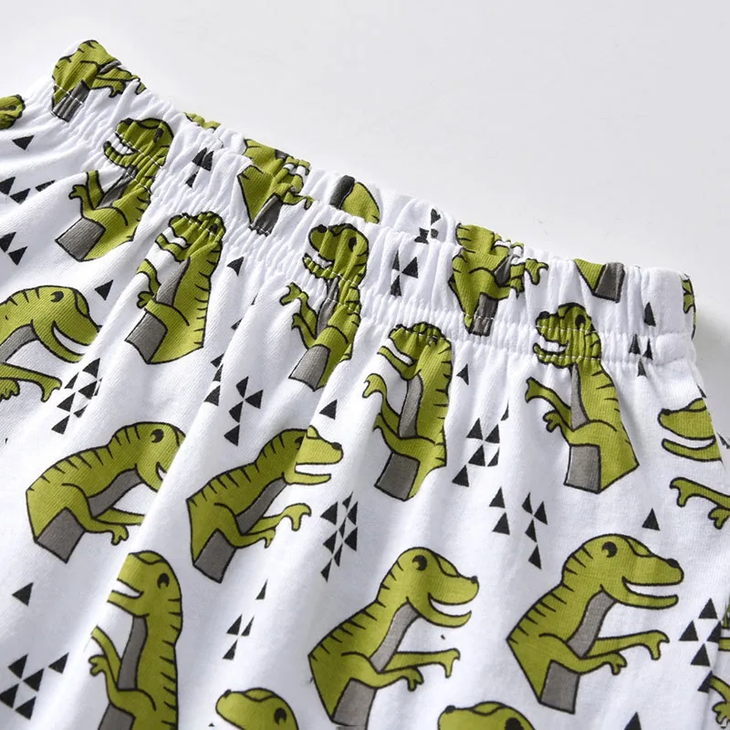 Baby Snackosaurus Dinosaur Shirt, Elastic Pants Sleepwear for Boys & Girls - Image 5