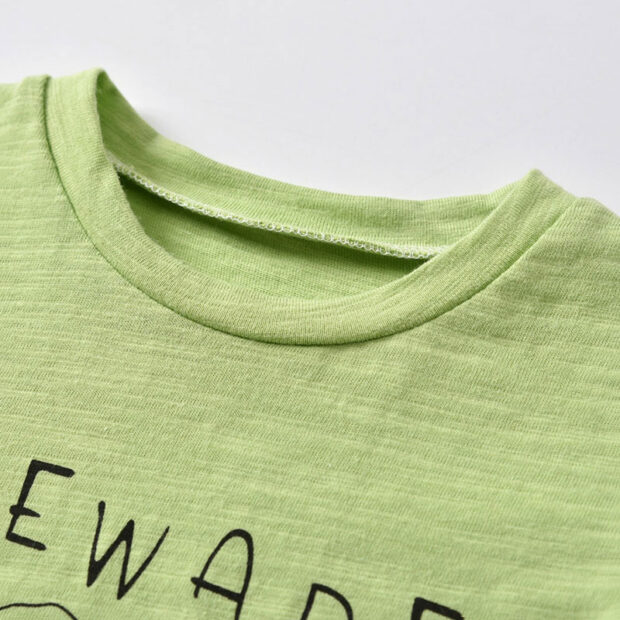 Baby Snackosaurus Dinosaur Shirt, Elastic Pants Sleepwear for Boys & Girls - Image 2