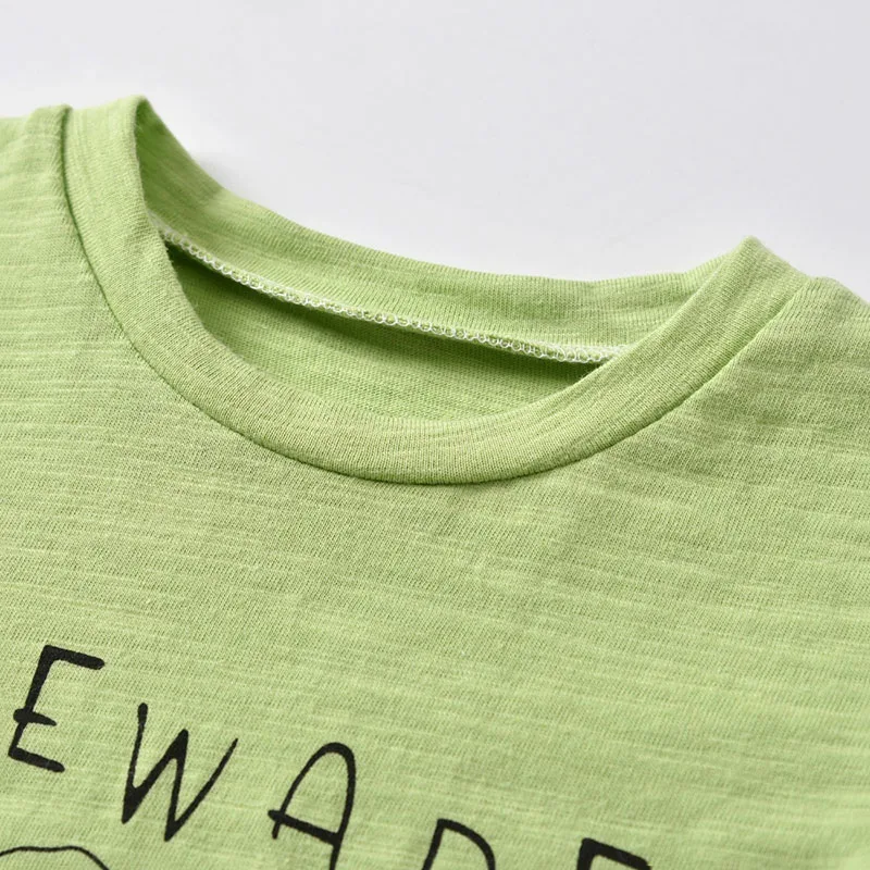 Baby Snackosaurus Dinosaur Shirt, Elastic Pants Sleepwear for Boys & Girls - Image 2