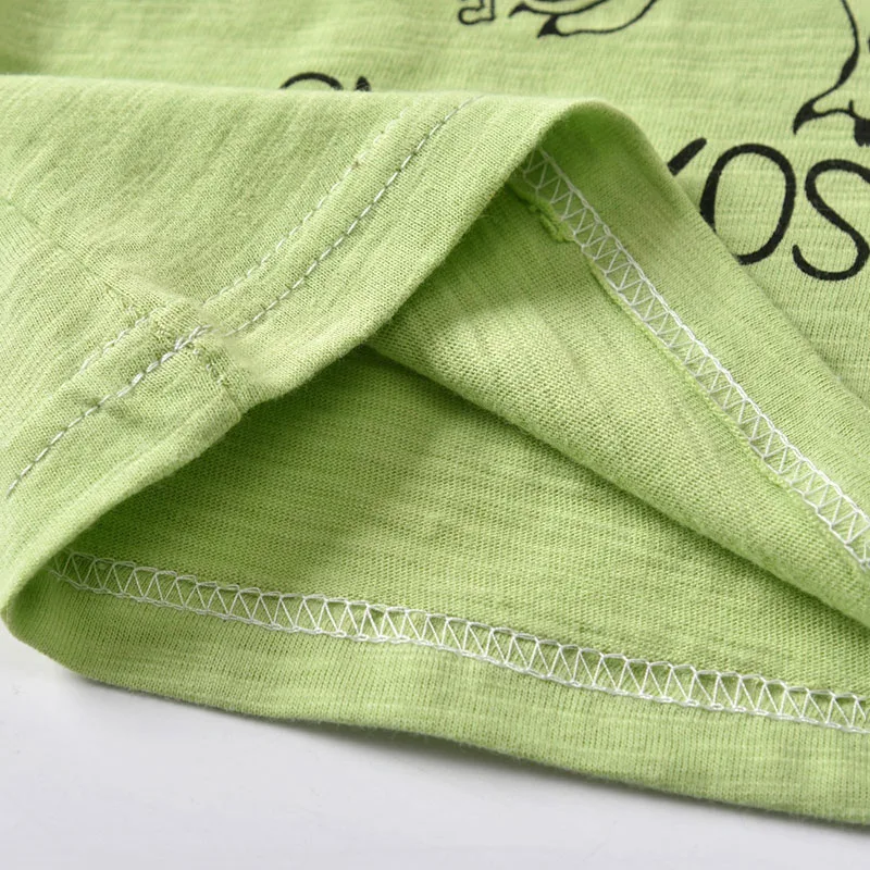 Baby Snackosaurus Dinosaur Shirt, Elastic Pants Sleepwear for Boys & Girls - Image 4