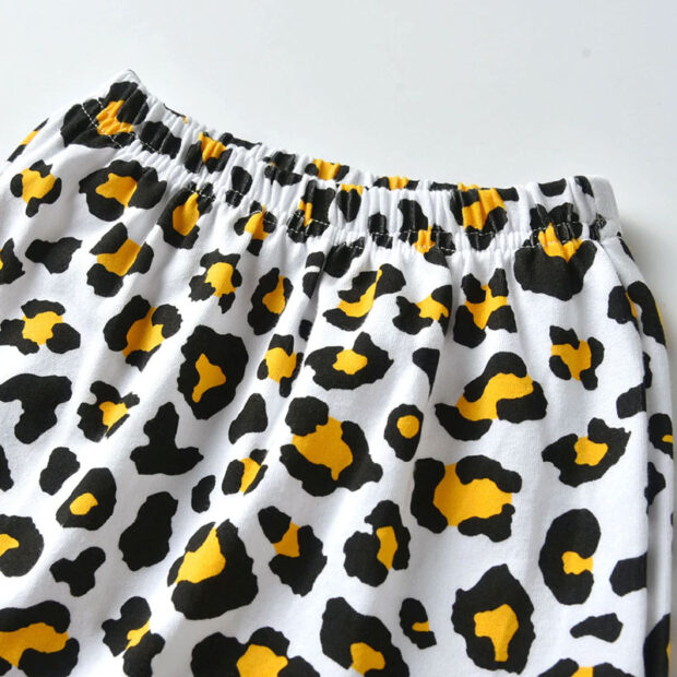 Baby I got It From My Mommy Quote Shirt, Leopard Pants Long Sleeve with Headband - Image 4