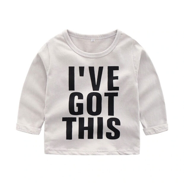 Baby Quote Print T-Shirt Outfit