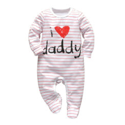 I Love Daddy Baby Jumpsuit Sleepwear