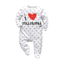 I Love Mommy Baby Jumpsuit Sleepwear