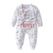 I Really Love My Daddy Long Sleeves Polka Dots Jumpsuit Outfit
