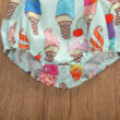 Baby Ice Cream Print Strap Romper