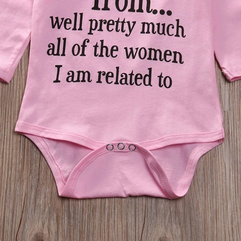 Pink Inspirational Quote "My Attitude" Short Sleeves One-Piece Bodysuit - Image 6
