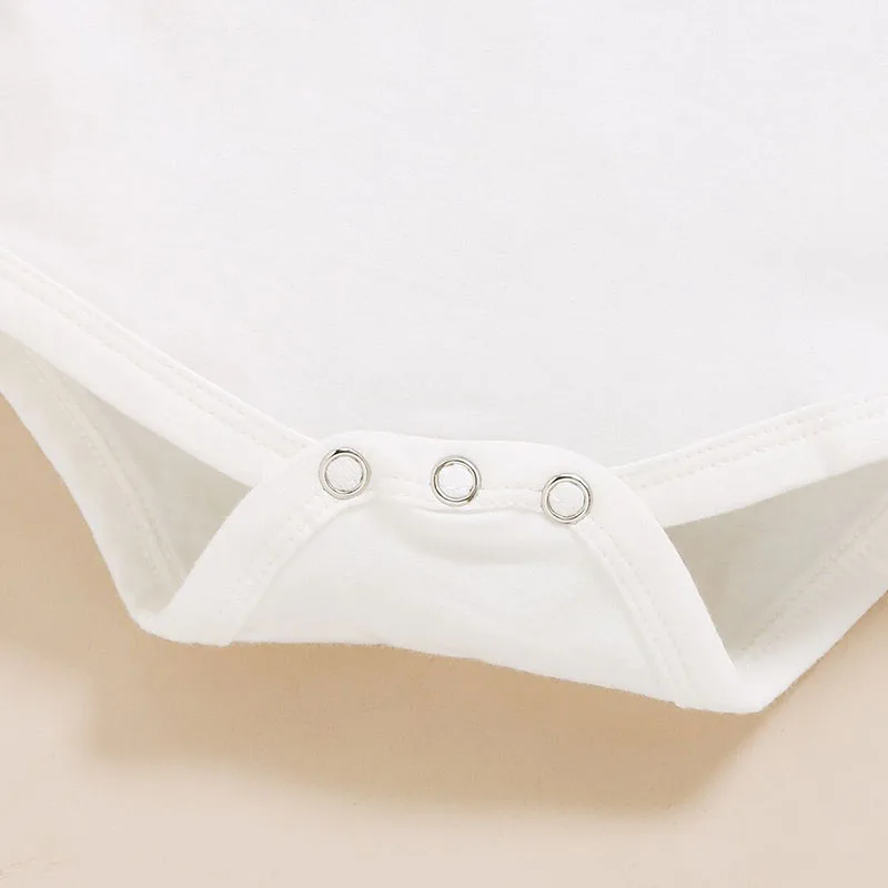 Baby Girl Isn't She Lovely Letter Print in Glitter Onesie, Floral Pants Long Sleeve & Ribbon Headband 3 pcs - Image 4