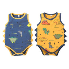 Baby Jurassic Dinosaur Print Onesie Sleeveless