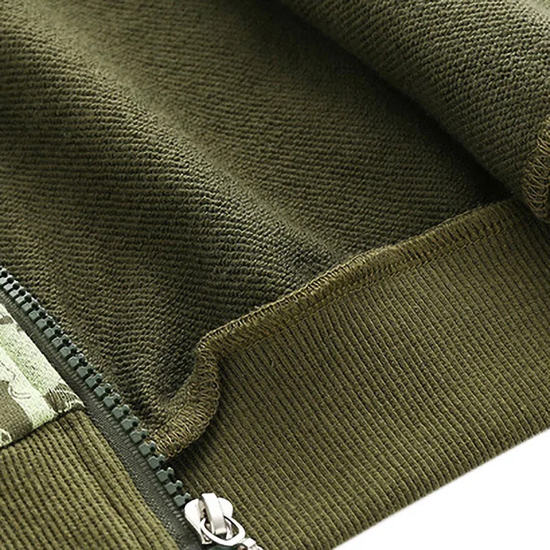 Jurassic Dinosaur Print Hooded Sweatshirt Zipper Jacket long Sleeve - Image 6