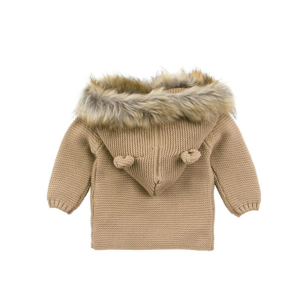 Baby Faux Fur Hooded Jacket for Winter