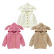 Baby Bunny Ears Cardigan Hoodie