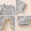 Baby Knitted Overalls Outfit with Hat