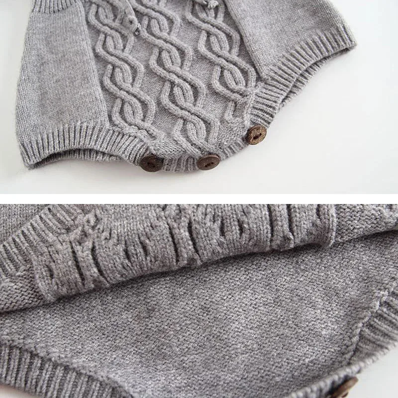 Long Sleeves Plain Top with Criss-Cross Knit Onesie Pullover - Image 5