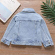 Baby Leopard Pattern Denim Jacket Long Sleeve