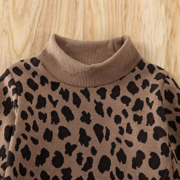 Baby Girl Leopard Sweater & Mini Skirt