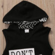 Baby Don't Touch the Hair Hooded Romper