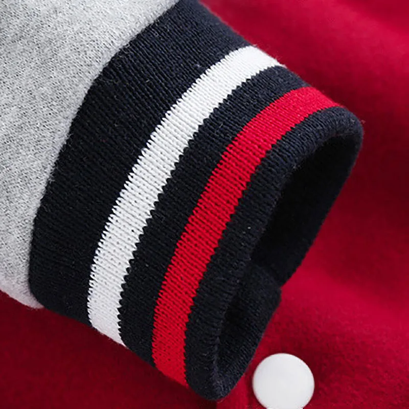 Baseball Letterman Sports Jacket Button Up Long Sleeve - Image 4