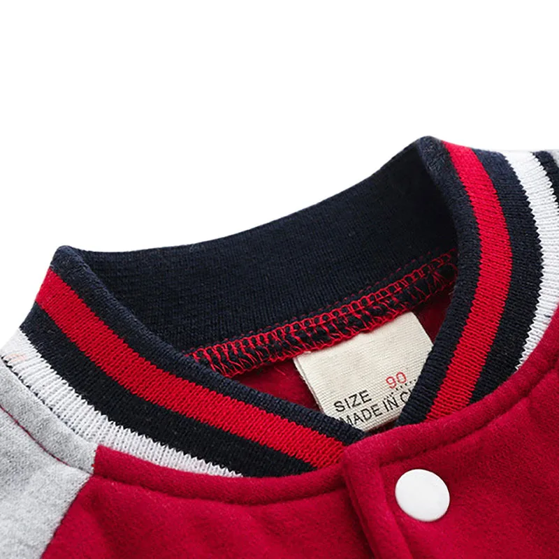 Baseball Letterman Sports Jacket Button Up Long Sleeve - Image 3