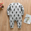 Baby Lightning Bolt Print Sleepwear Jumpsuit
